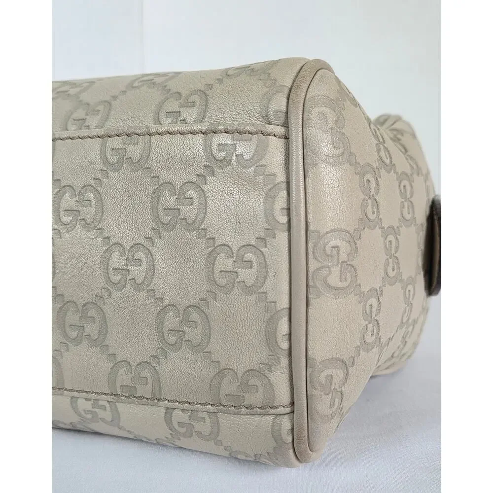 Gucci Signature GG Embossed Boston Shoulder Bag